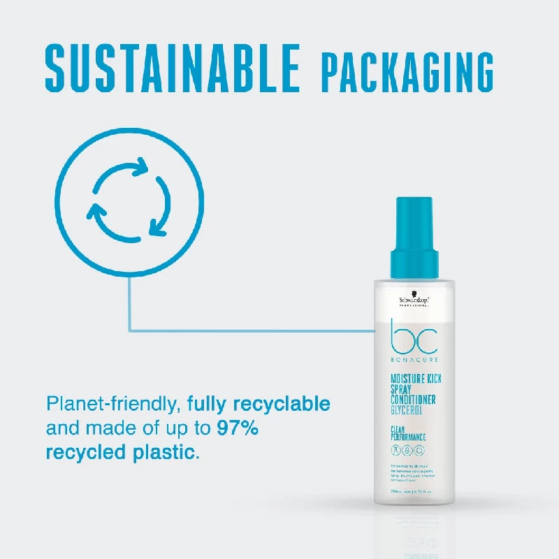 Schwarzkopf Professional Bonacure Moisture Kick Spray Conditioner with Glycerol, 200 ml-7.webp